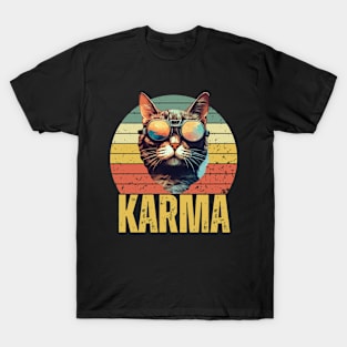 Karma Is A Cat T-Shirt